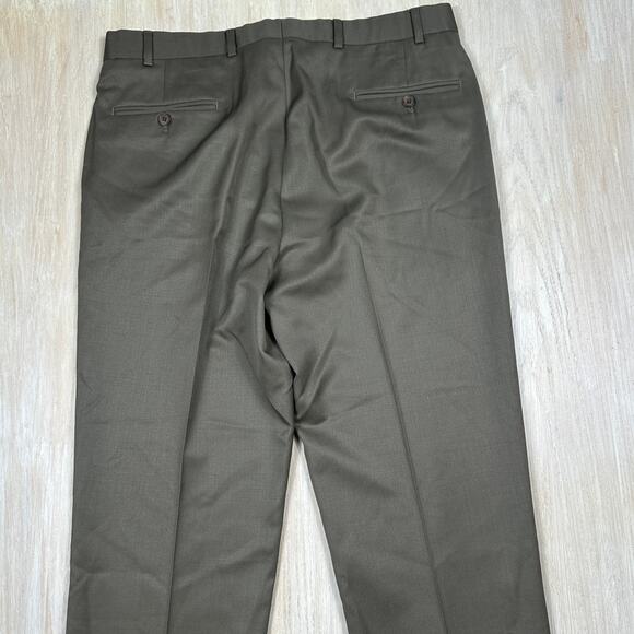 Brooks Brothers Madison Fit Classic Flat Front Wool Blend Dress Pants 36x32 - Picture 14 of 15